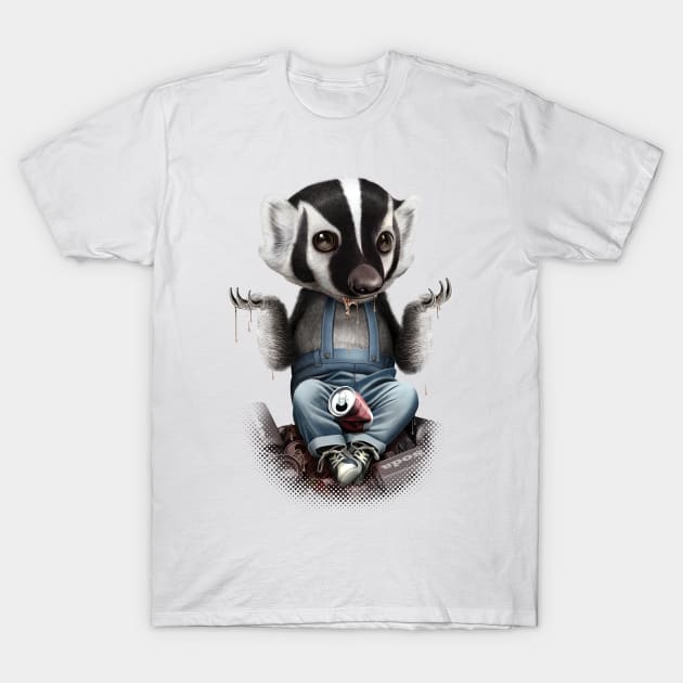 HONEY BADGER T-Shirt by ADAMLAWLESS